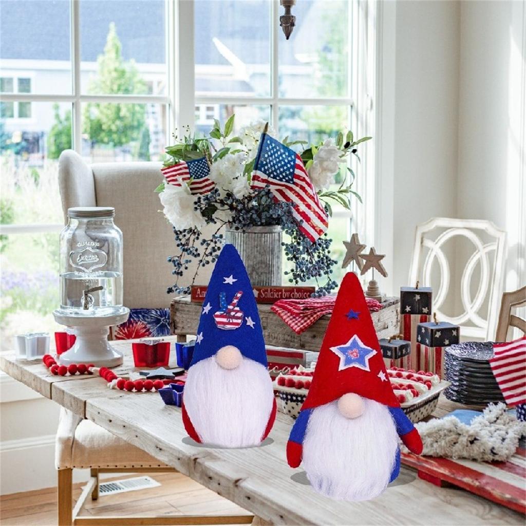 Independence Day Long Legs Long Hat Dwarf Doll Home Desktop Decoration