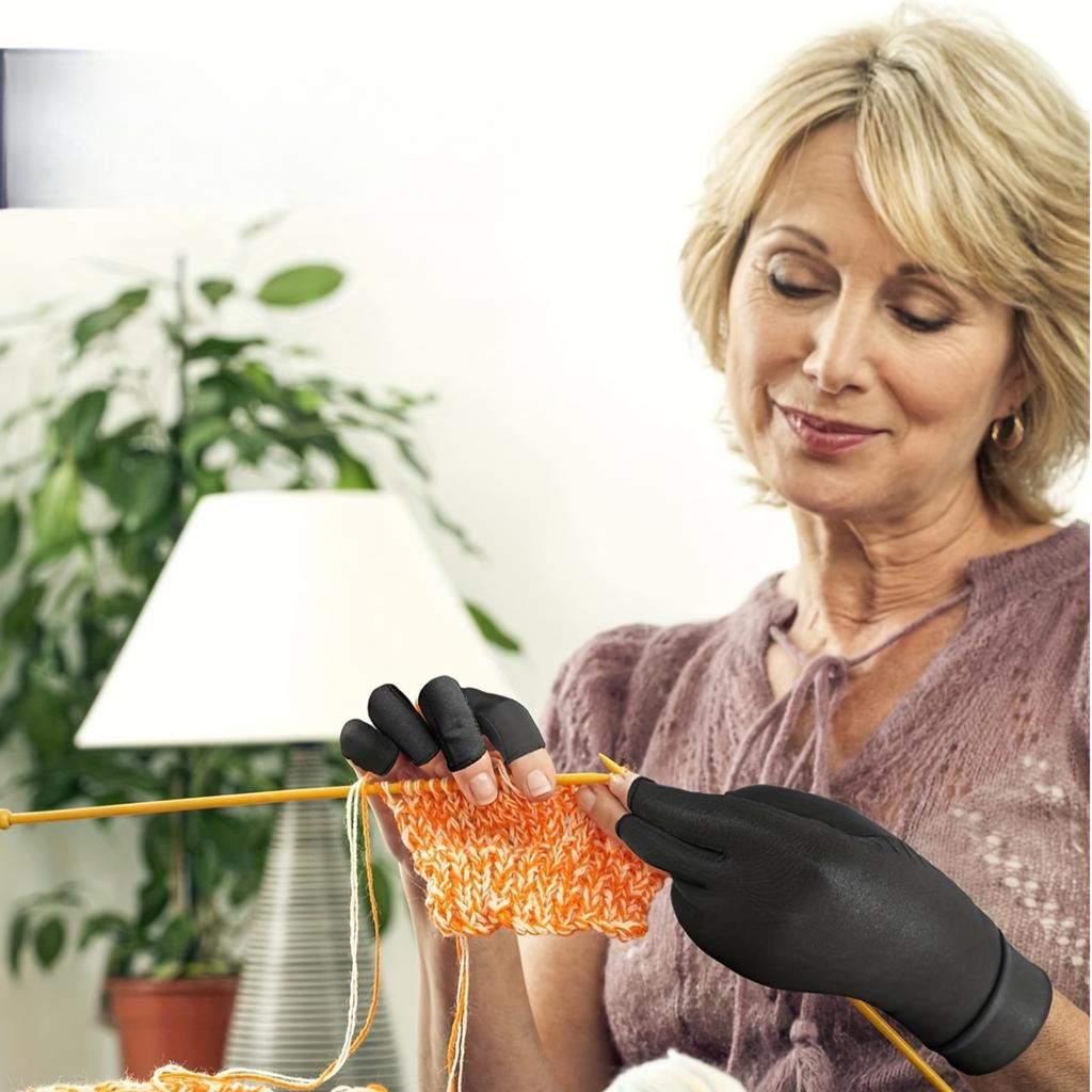 2 Paar Kompressions-Halbfingerhandschuhe für Damen und Herren, 2 Paar