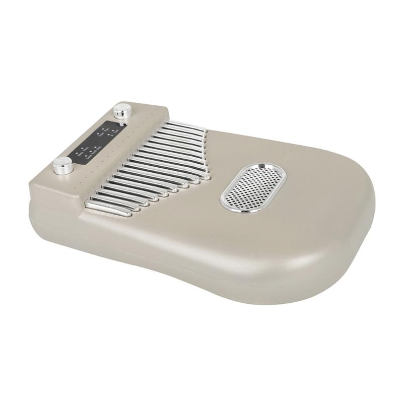 17-tone Smart Kalimba Thumb Piano Bluetooth-compatible Speaker Finger Piano Portable Musical Instrument Gold/Pink