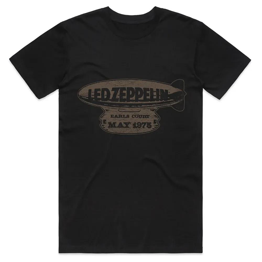 Rock Band Led Zeppelin T-Shirt Unisex und Damen Sommer Gothic Kleidung Mode Lässig Rundhals Kurzarm Top Streetwear