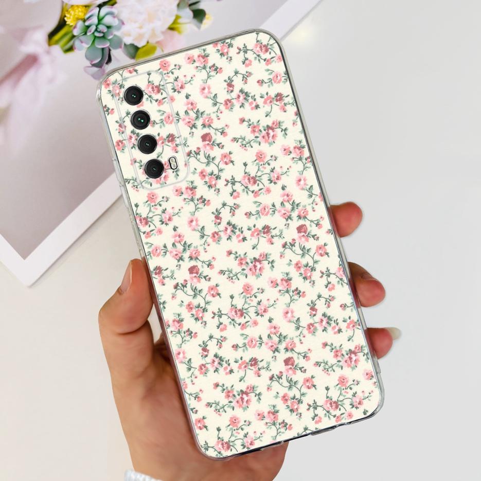 For Huawei P Smart 2021 Case PPA-LX1 PPA-LX2 New Fashion Painted Cover Soft TPU Phone Case For Huawei Y7a Psmart 2021 Coque Capa