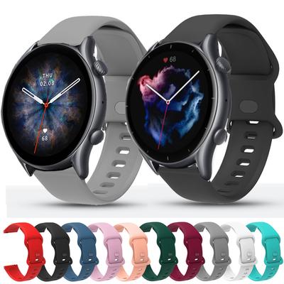For Huawei Amazfit GTR 3 Pro Strap Silicone Watchband Replacement Wrist Bracelet 22mm Band For Xiaomi Watch Color Realme Watch S 2 Amazfit GTR 2 E