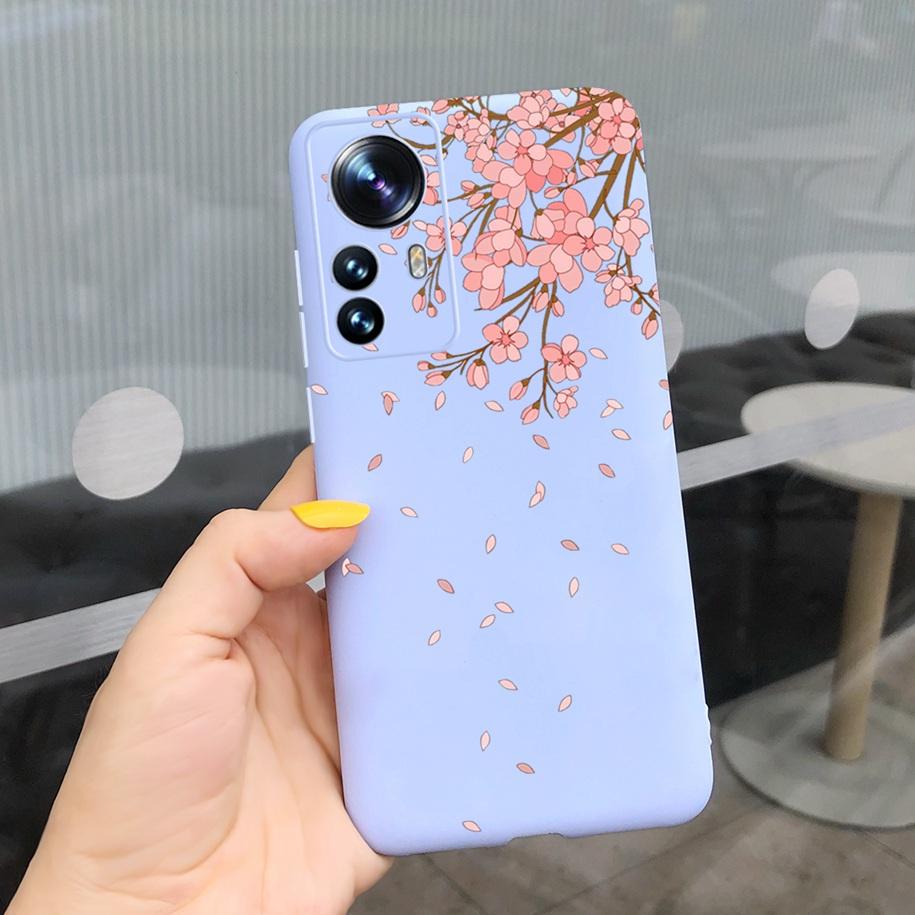 For Xiaomi 12 Pro 5G Case Cute Cartoon Painted Matte Cover For Xiaomi Mi 12 Pro 5G Global Funda on Xiomi 12 Pro Mi12 12X 5G Capa