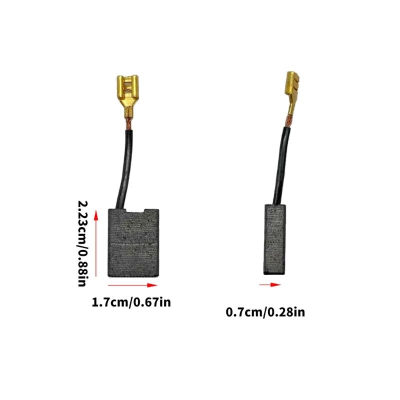 10Pcs Carbon Brush Replacement Set for Demolition Hammer Repair with Wire Terminal Connector Tool Service Parts