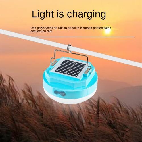 Solar Outdoor Tent Camping Light Charging Emergency Light Portable High Brightness LED Night Market Stall Lighting