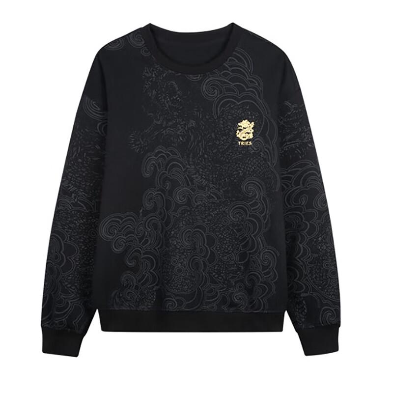 

TRIES Men s Totem Print Crewneck Sweatshirt 48