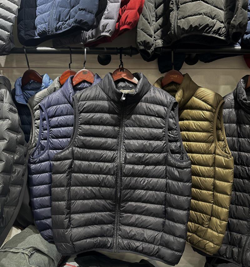 Herren Federleichte Daunenweste – Schlanke, Ärmellose Winterjacke für Väter und Senioren