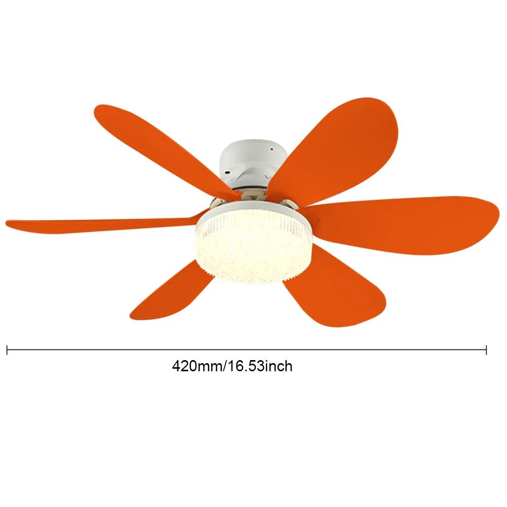 Ventilator cu priză E27 Lumină cu LED Baza E27 42cm Ventilator de tavan LED modern, cu telecomandă, candelabru, ventilator de tavan 3 viteze pentru dormitor, bucătărie