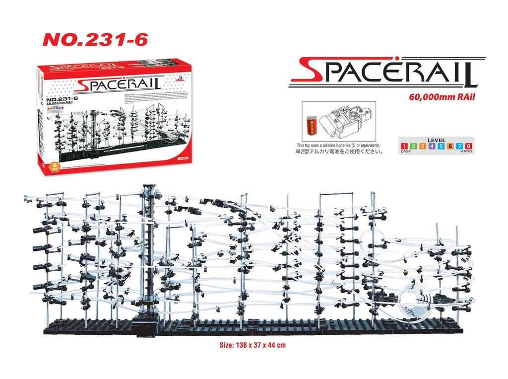 SPACE RAIL 231 Endlosschleife Space Rail Pädagogisch Gehirn Futuristisch Achterbahn Macht ein Großartiges Einrichtungsstück Nein. Puzzle, Spielzeug, Training, Untersetzer-ähnliches Spielzeug,