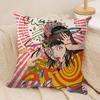 Funny SShintaro Kago  Cushion Cover Silky Short Plush Sofa Pillow Cover Hidden Zipper Soft Dustproof Case for Home Decor
