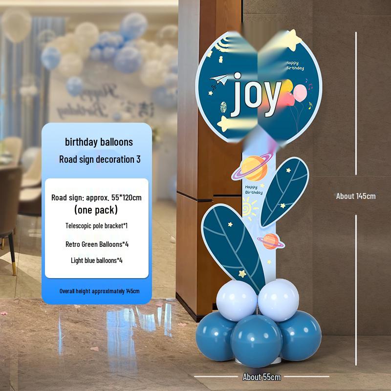 Birthday Welcome Sign & Balloon Decoration for 10-12 Year Olds, Customizable KT Board