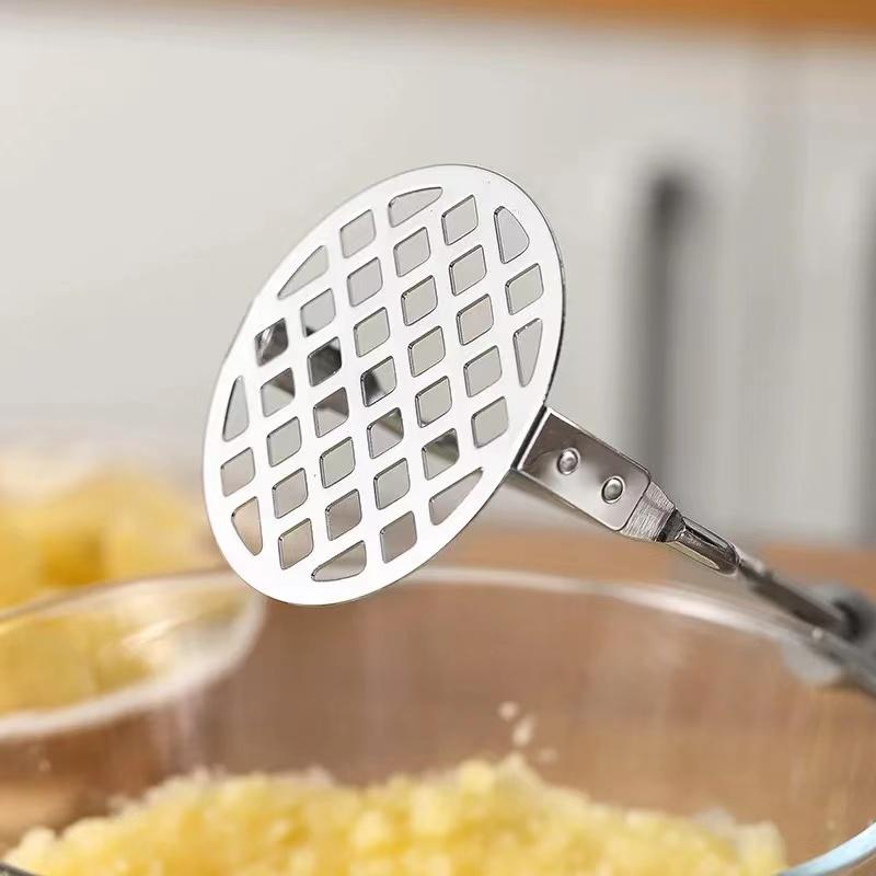 Kartoffelstampfer, robuster Kartoffelstampfer aus Edelstahl, Stampfer, Küchenwerkzeug für Avocado, Kartoffeln, Bohnen, Fleisch, Gemüse