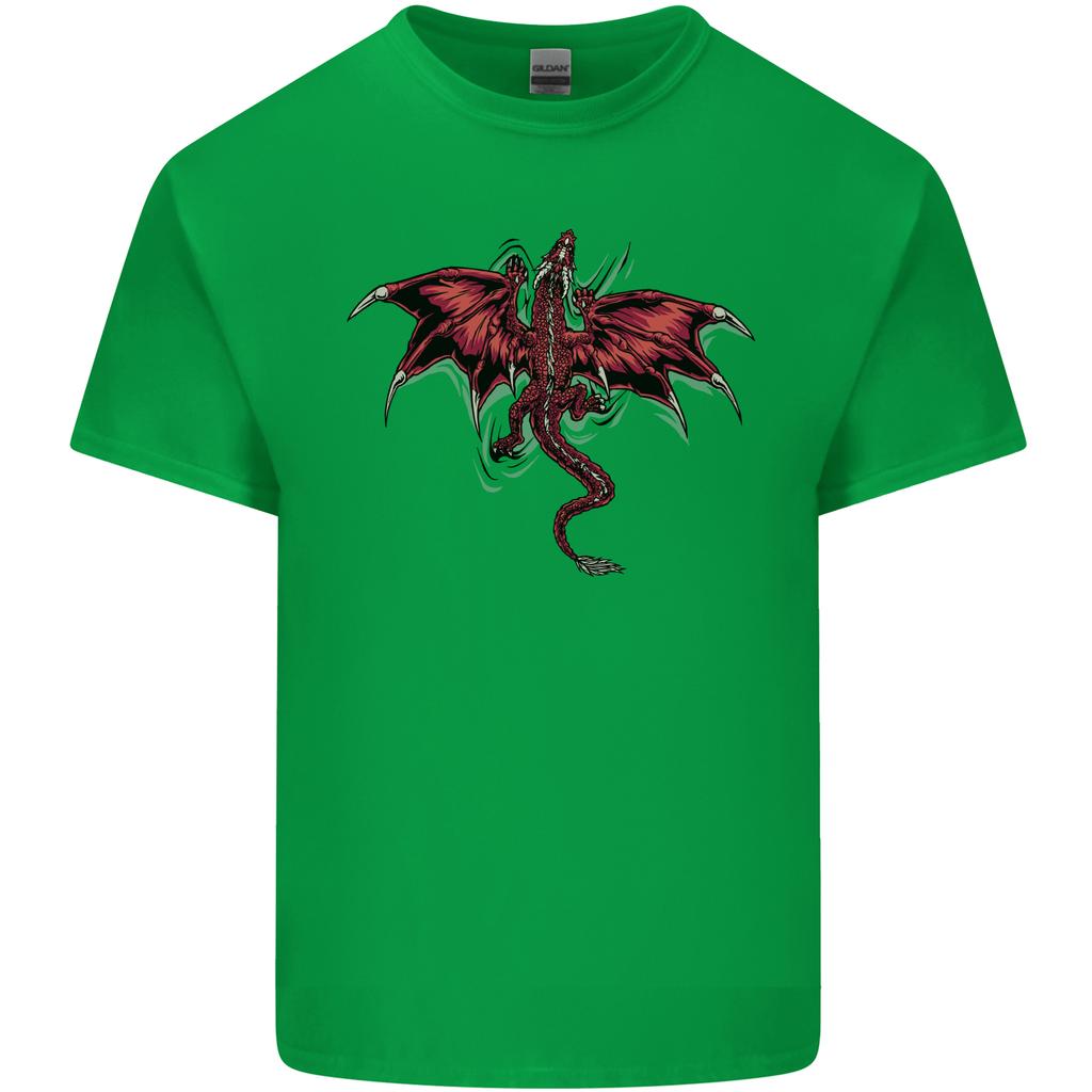 A Dragon Climbing the Material Unisexs Light Cotton TShirt