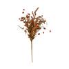 Faux Crepe Paper Flowers Autumn Brown Bouquet Home Decor