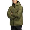 Adidas Reversible Down Jacket With Hood And Zipper Men Outerwear Green HR5243