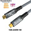 8K USB4 Type C Cable 40Gbps 240W PD3.1 QC4.0 For Samung Thunderbolt 4 Fast Charging Cable Thunderbolt3 USB C to C Data Transfer