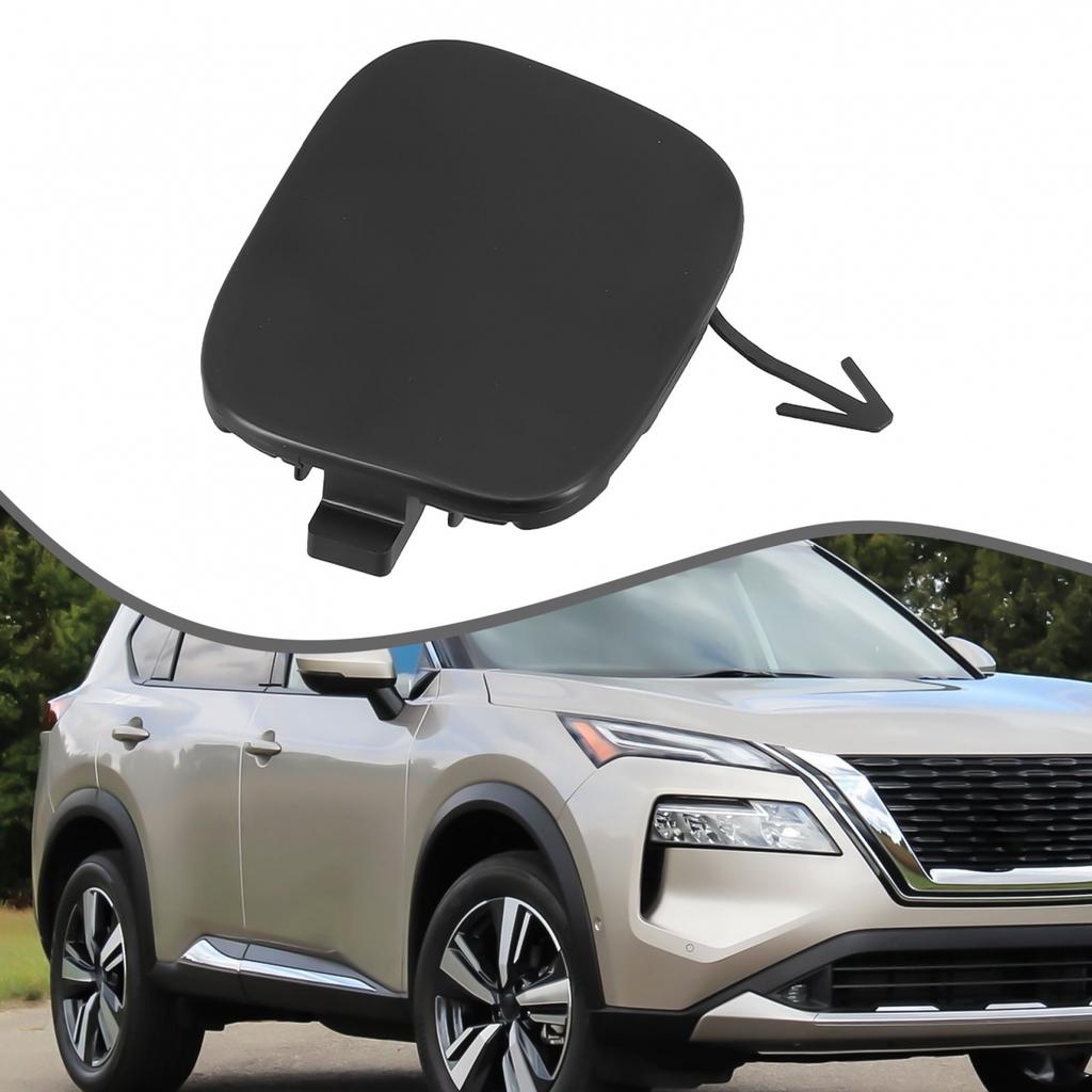 622A0-6RR0H Bumper Tow Eye Cap Black For Nissan For Rogue 2021-2023 1.5L 2.5L