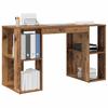 Desk with Shelf Rustic Wood Look 130 x 50.5 x 75 cm Engineered Wood