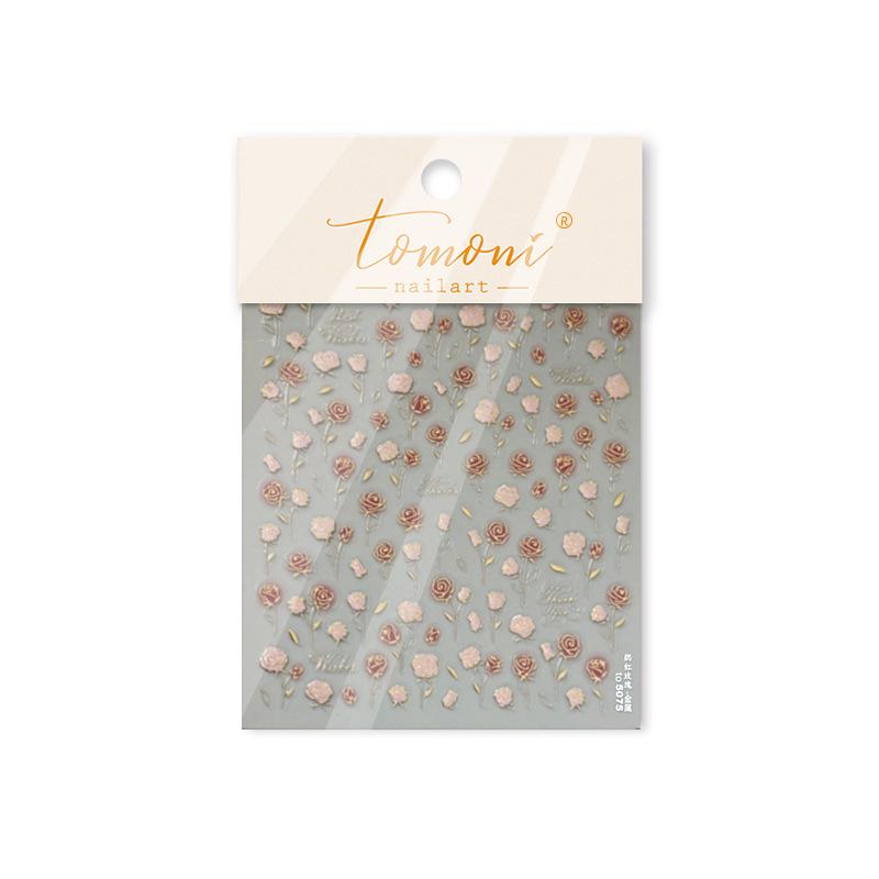 

Наклейки для ногтей Tomoni Retro Blush Rose Metal для телефонов