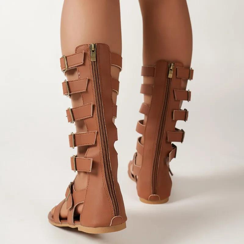 2025 Nuove Sandali da Donna Taglie Forti Infradito di Lusso Sandali Eleganti Scarpe Basse Firmate Sandali Bassi Estivi Casual Comode Donna