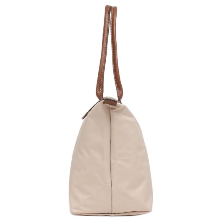 Longchamp Le Pliage 28 Button Zipper Closure Long Handle Dumpling Tote Bag Women Tote Bags Paper-Color 2605089P71