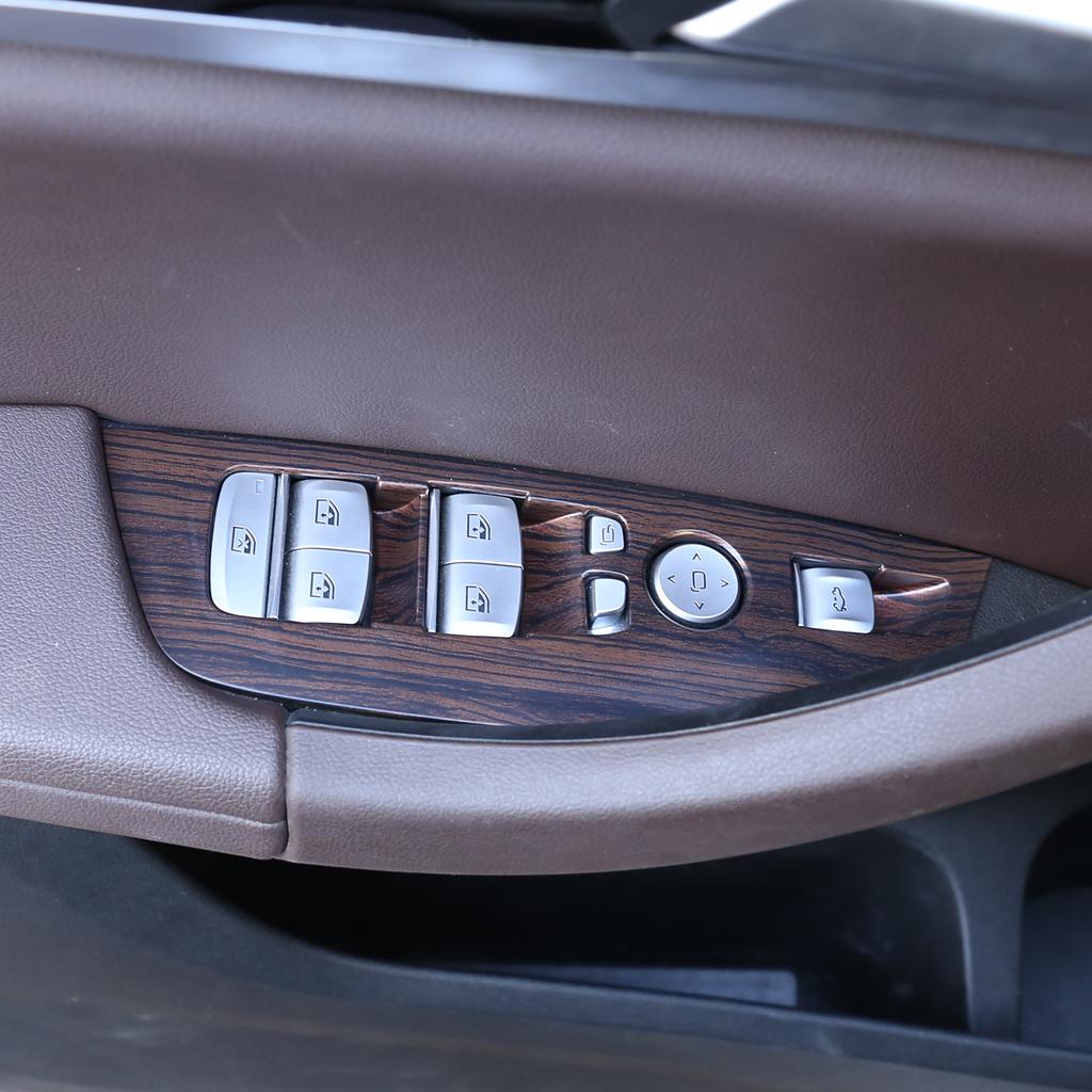 For BMW X3 X4 G01 G02 2018-2022 ABS Carbon Fiber Car Window Lift Decoration Frame Cover Trim Sticker Car Accessories