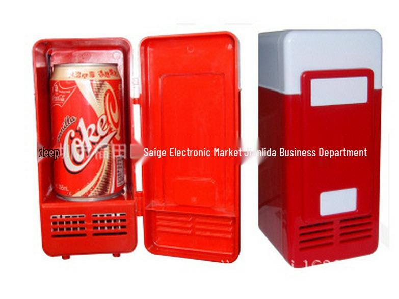 USB Mini chladnička s chlazením a ohřevem, drátově ovládaný spínač