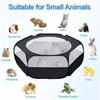 Portable Small Pet Cage Transparent Hedgehog Cage Tent Pet Playpen Open Folding Yard Fence For Dog Hamster Rabbit Guinea Pig