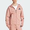 adidas ZNE. Roupa Esportiva FW24 Moda Jaqueta Minimalista com Capuz Masculina Jaqueta Rosa JD2908