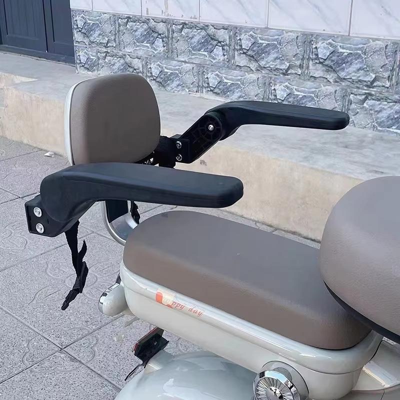 Motorcycle Kids Safety Armrest 1 Set Universal Rear Seat Foldable Design Comfortable Child Riding Experience