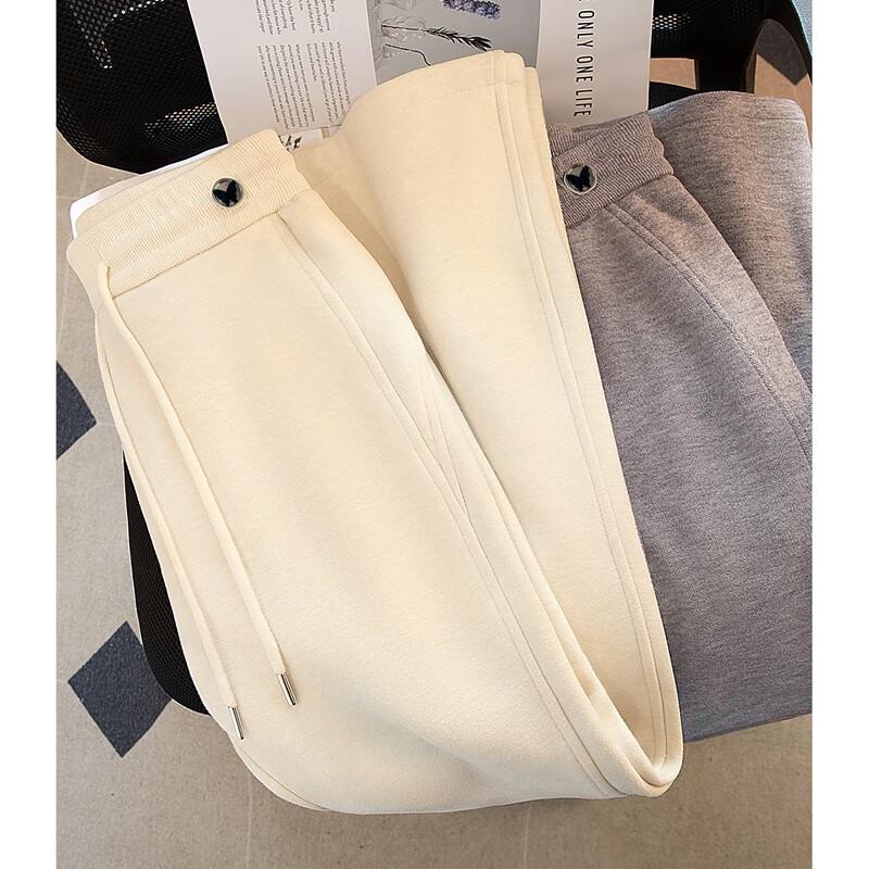 Women's Fleece-Lined Wide-Leg Casual Pants