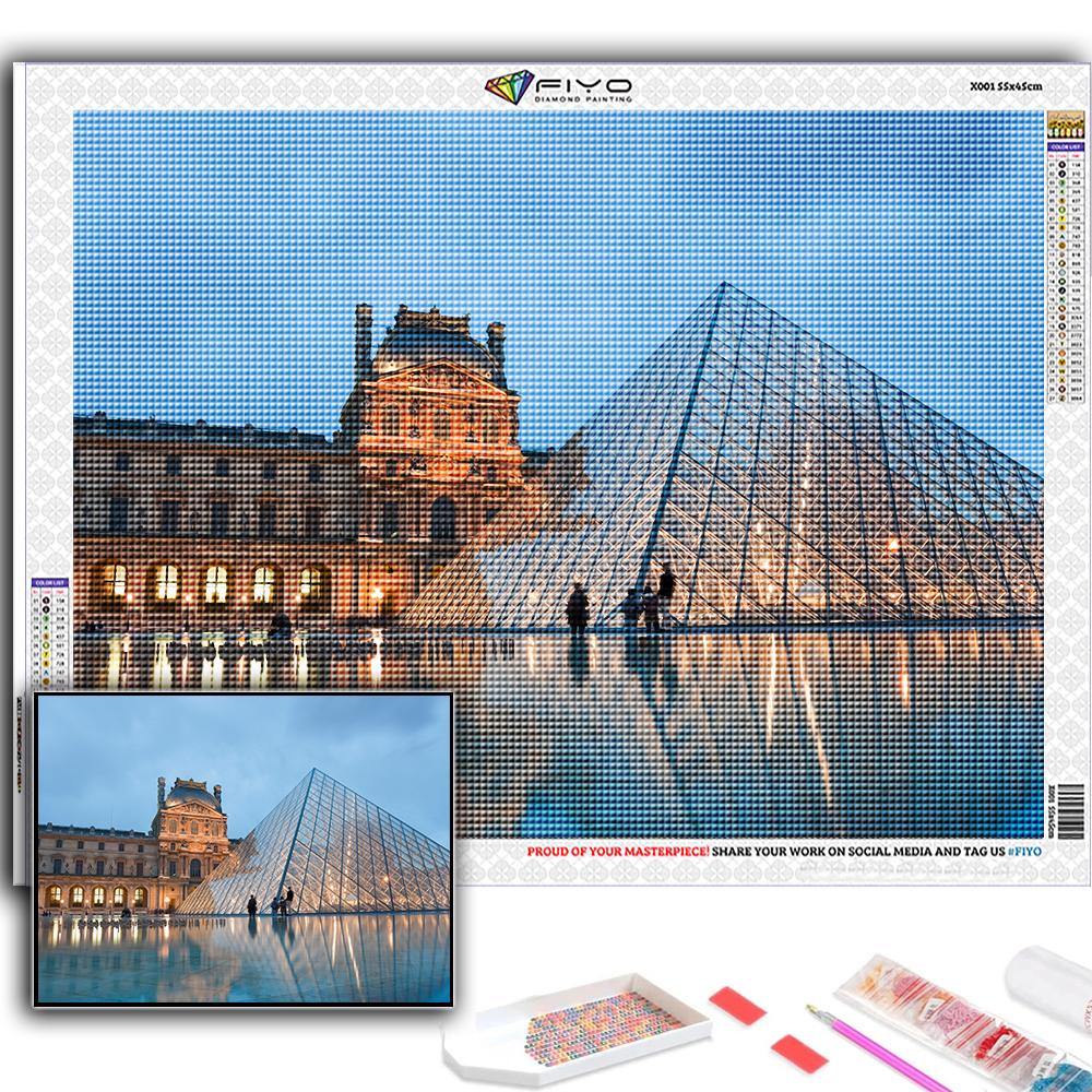 Cross Stitch Kit DIY Diamond Embroidery Louvre Museum Diamond Painting Home Decor