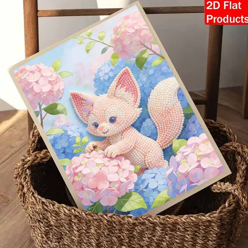 Disney 5D DIY Pearl Painting Kit, Cute Fox Home Bedroom Wall Decor Crafts Handmade Gift Kit