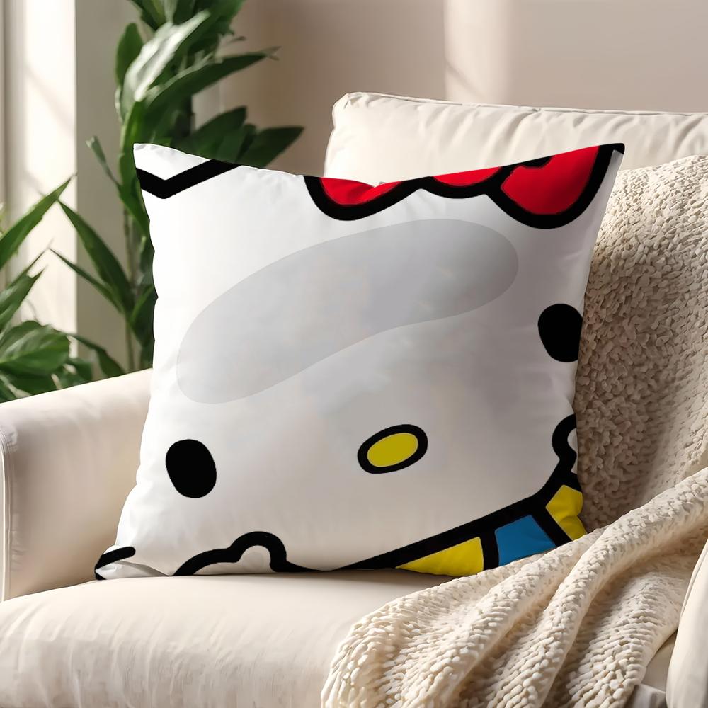 Kawaii HHello KKitty cushion cover For Pillow Printing Sofa Decoration Home Car Room Coffee Shop Office Nordic Simplicity