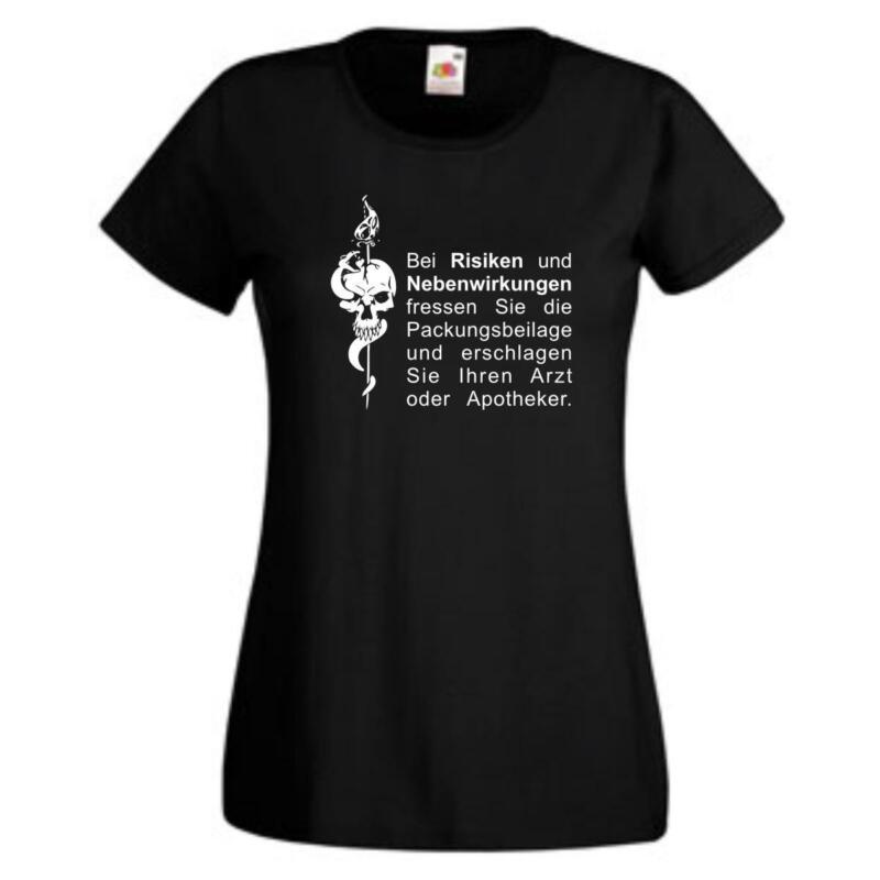 Lustige Sprüche T Shirt Sprüche Frauen 💰Kaufe Bei Risiken Und Nebenwirkungen Spr Bcche Girlie T Shirt Damen