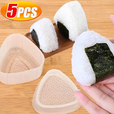 5-1PCS DIY Sushi Mould Triangle Mould Sushi Machine Mould Sushi Tool Onigiri Rice Ball Bento Machine Mould Kitchen Accessories