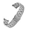 For Tag Heuer Carrera 22mm Metal Curved End Watch Strap Solid Stainless Steel Watchband Men Bracelet Wristband Accessories Parts