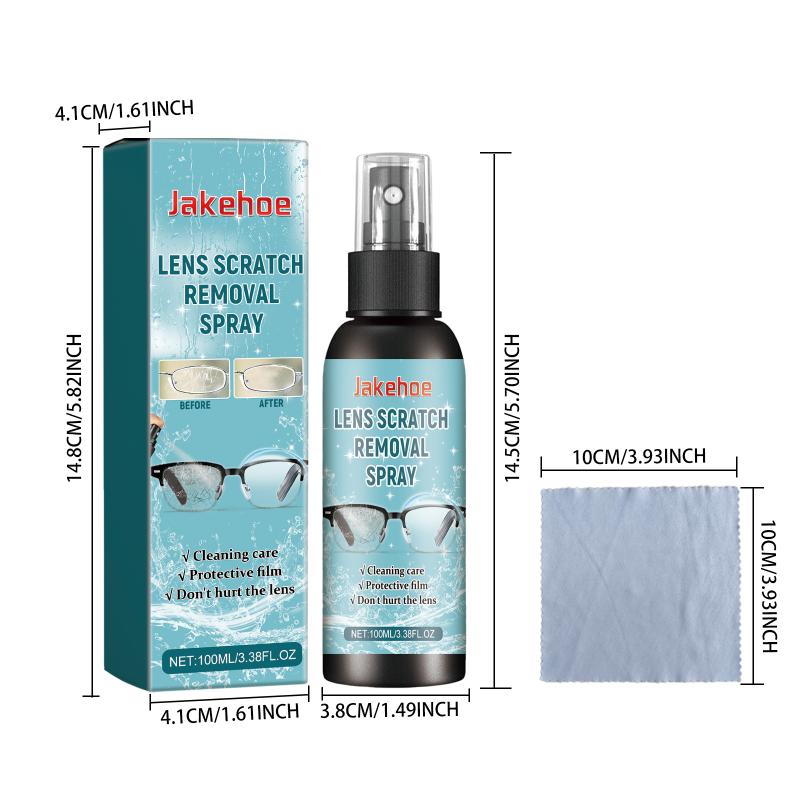 100ml Glasses Lens Cleaning Spray Anti Fog Oil Removal Repair for Longlasting Clear Vision at Work