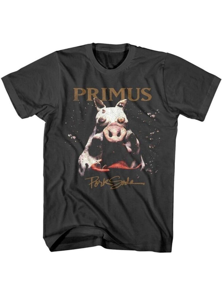 Pork Soda Retro Mens TShirt 100 Cotton 180g Short Sleeve Crew Neck Geometric Pattern Print Couple Streetwear Crew Neck top