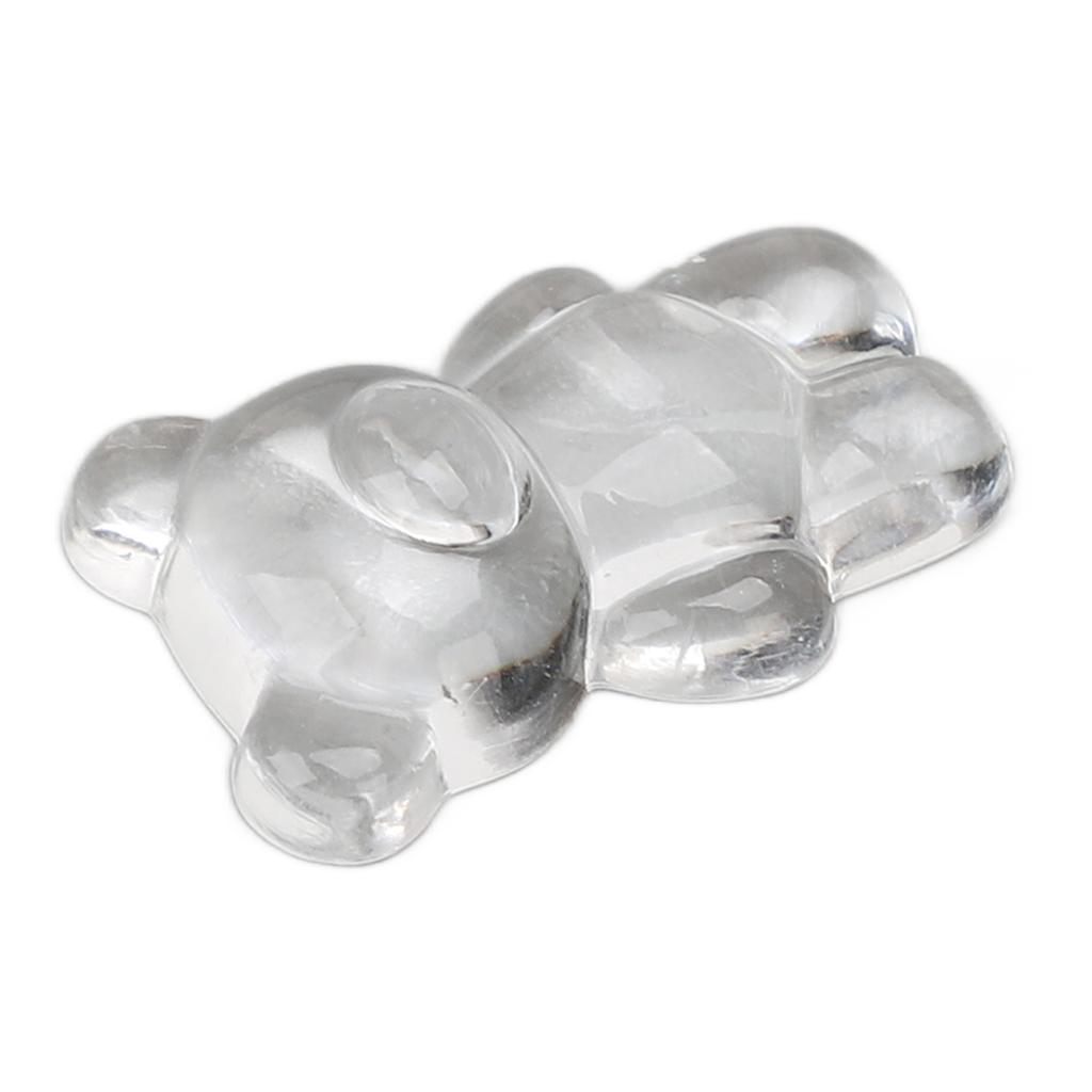 50pcs Nail Polish Color Card Transparent Acrylic Cute Cartoon Bear Shaped Nail Art Color Display Card