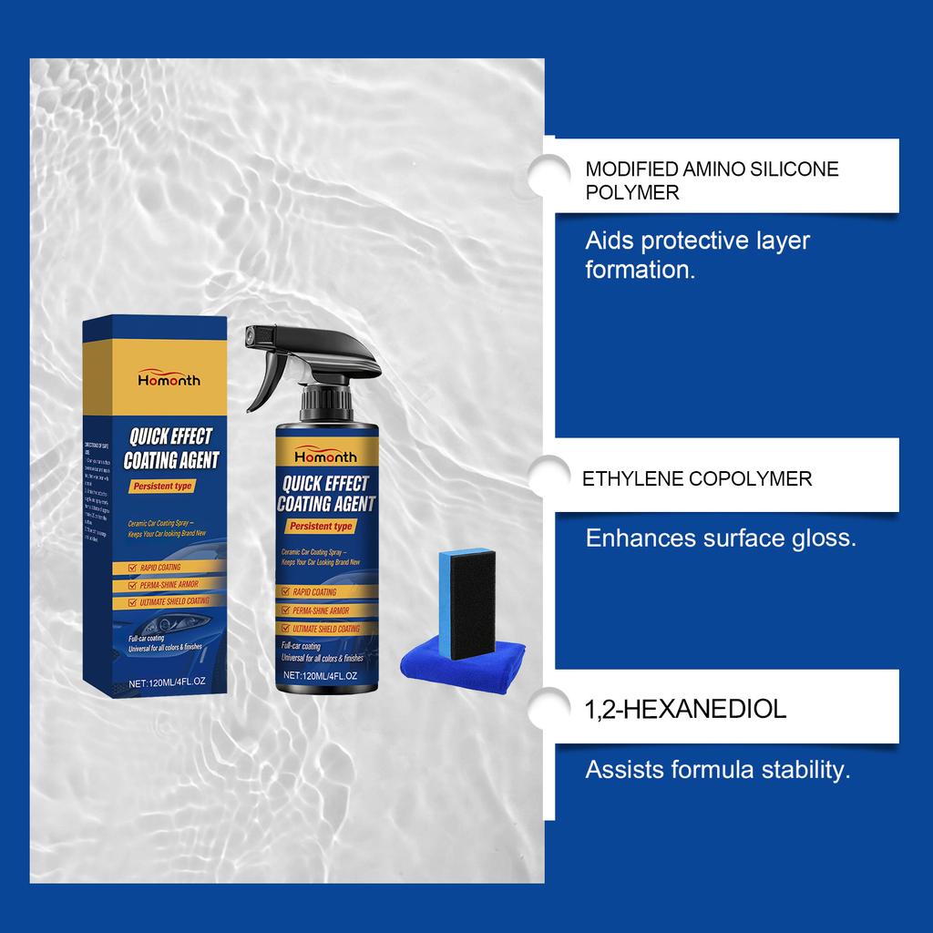 Car Nano Coating Liquid Paint Polishing Wax High Gloss Care Wax For multiple vehicle models Quick Effect Stains Removal Spray
