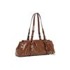 Charles & Keith Vintage Casual Versatile Commuter PU Shoulder Bag Medium Women bags Black CK2-30671819