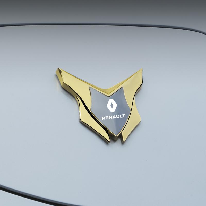 Hub Caps 3D Metal Car Styling Sticker Emblem Badge Decals Automobiles For Renault Grand Scenic 4 XMOD Megane Clio 4 Laguna 2 3 C