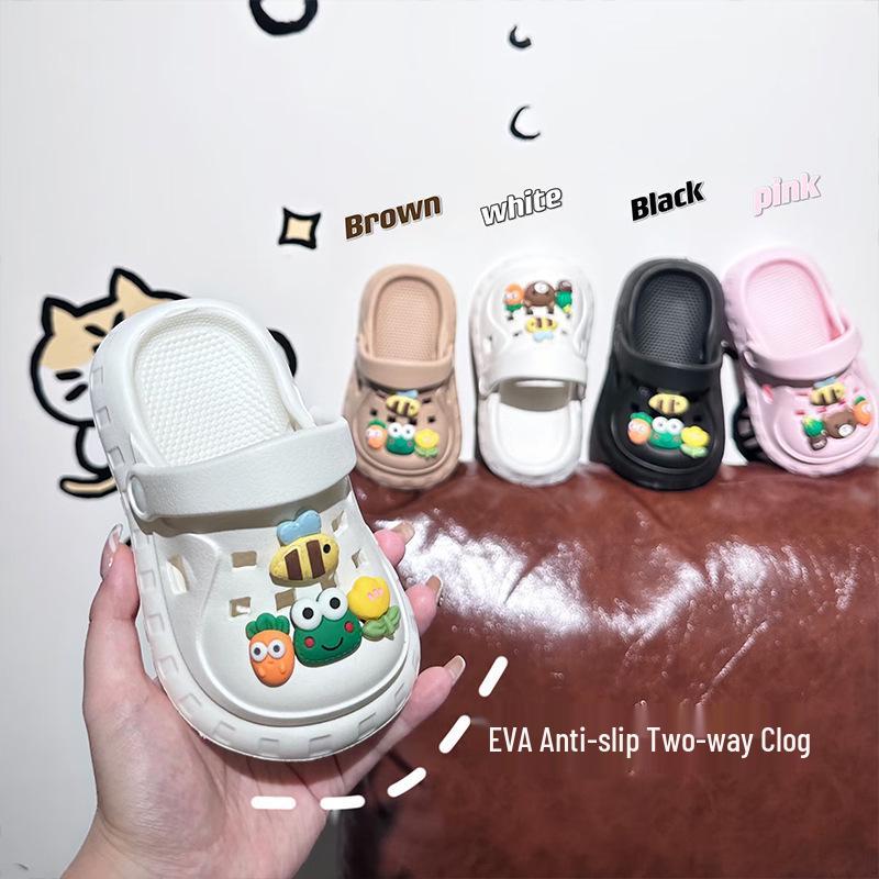 

Kids Soft Sole EVA Home Clogs - Cute Slippers for Boys and Girls Inner Length 15cm