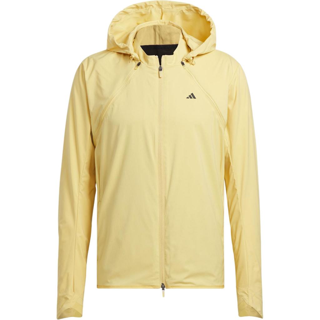 Adidas Ultimate 365 Solid Logo Long Sleeve Hooded Jacket Men Jackets Yellow IX2043