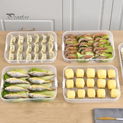 Knödel-Lebensmittel-Aufbewahrungsbox, lebensmittelecht, BPA-frei, große Kapazität, mehrschichtiger Gefrierschrank, Lebensmittel-Aufbewahrungsbehälter