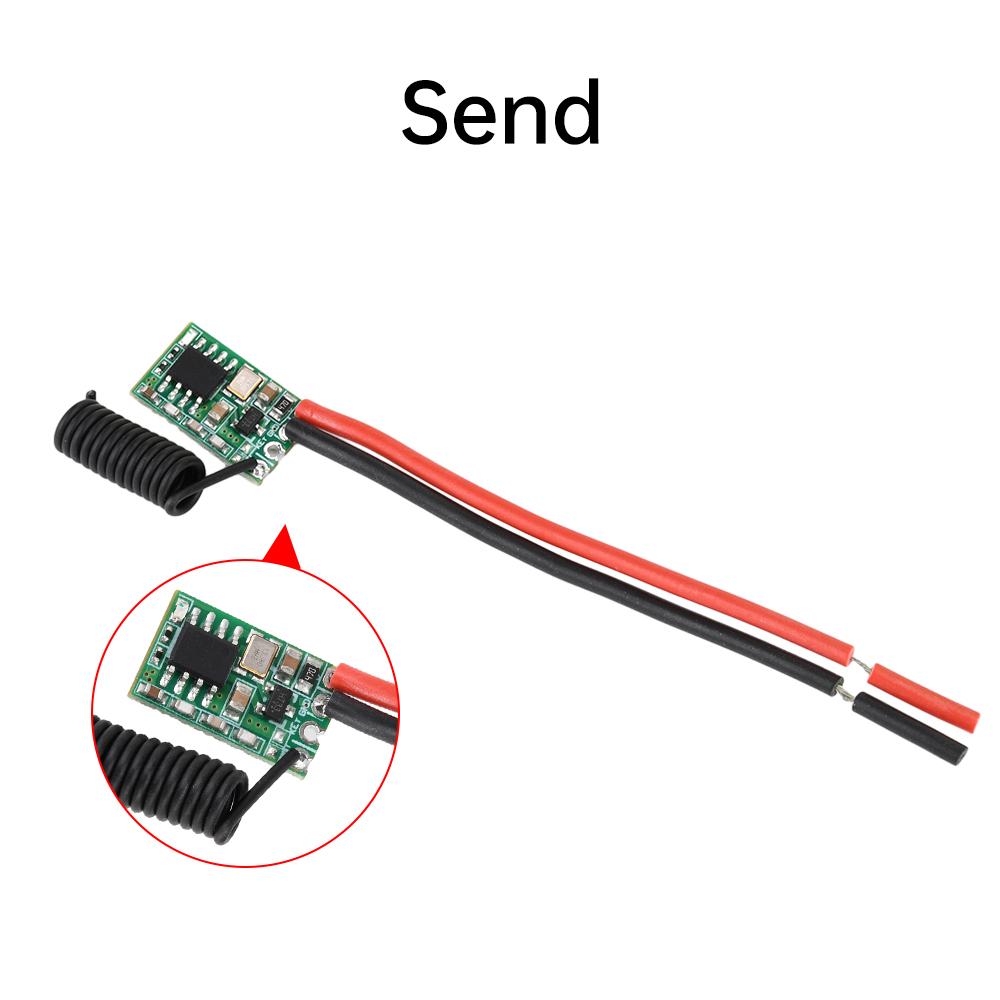 

DC 3V-24V Programmable Universal RF Module 433MHZ Miniature Wireless Transmitting and Receiving Module with 4 Operating Modes