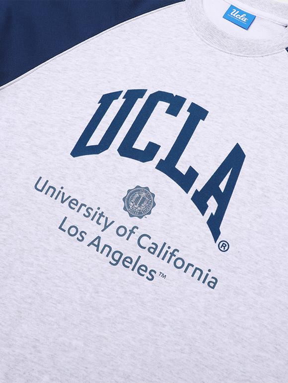 UCLA Unisex Color Blocking Raglan T-Shirt [L-M-Grey](Ua2Lt85_12)