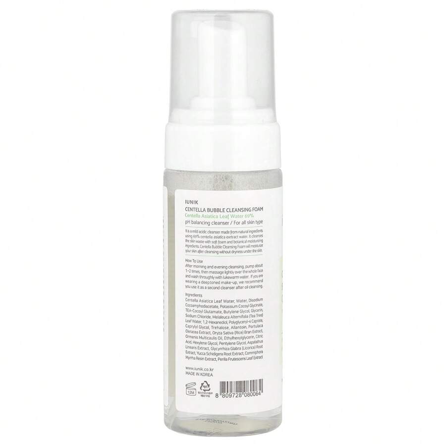 iUNIK  Centella Bubble Cleansing Foam, 150ml
