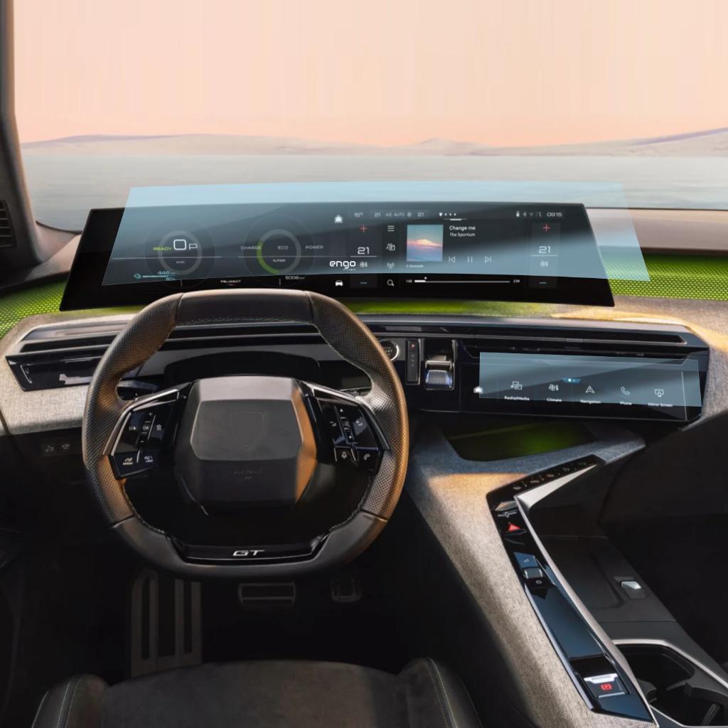 

For Peugeot 5008 GT Ekran Koruyucu 21 inç i-Cockpit Klima Ekranı